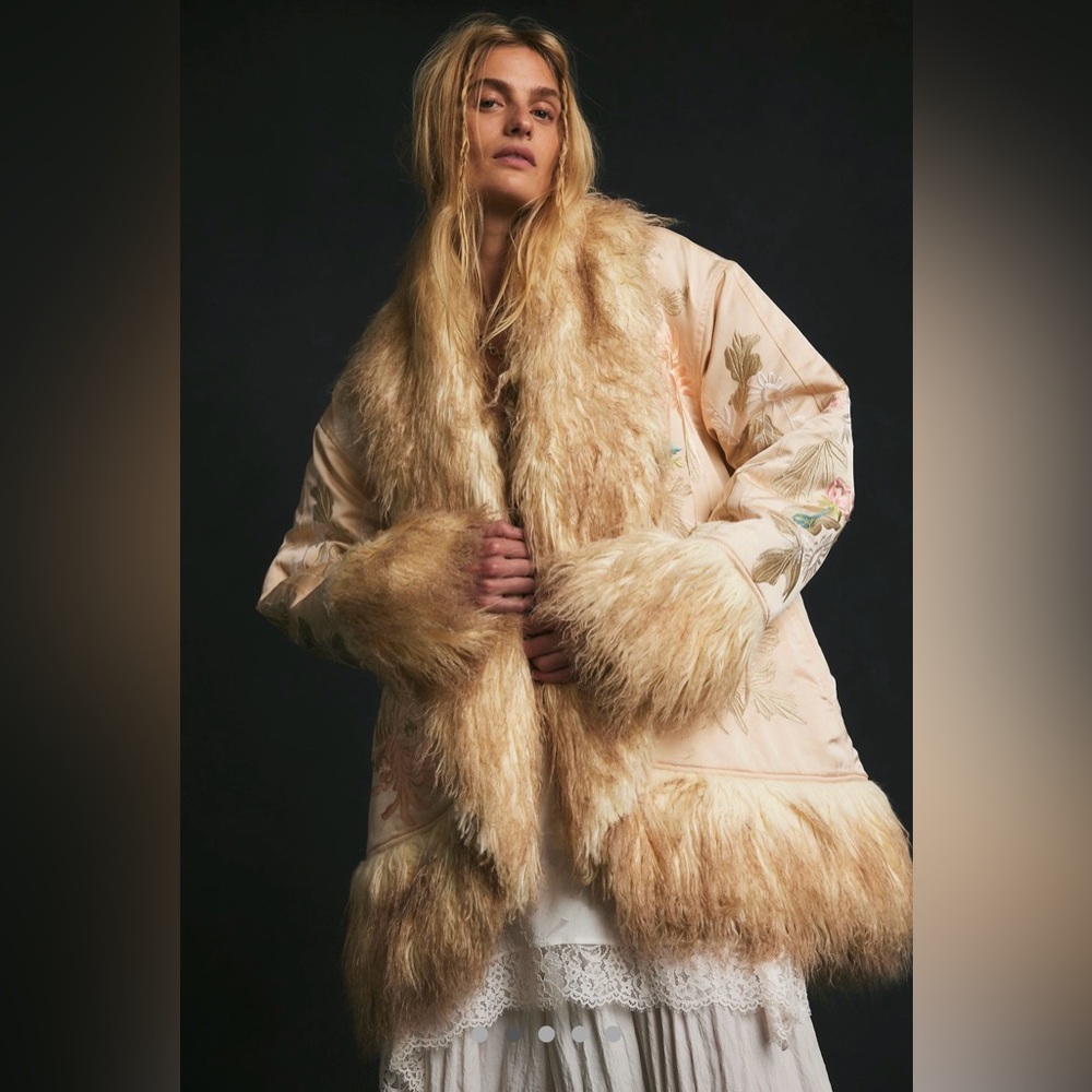 Free People - Moon Petals Coat - NWT - Size Large